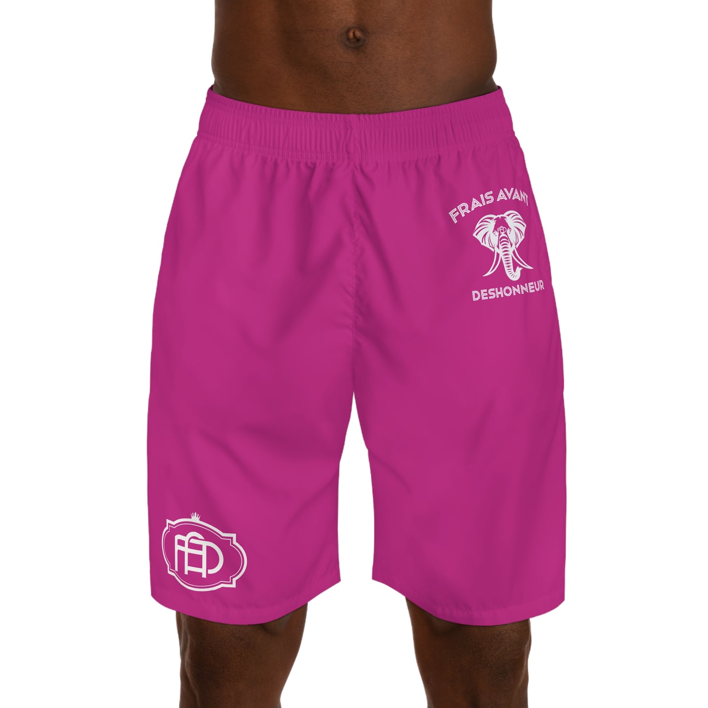 Pink FAD men’s jogger shorts