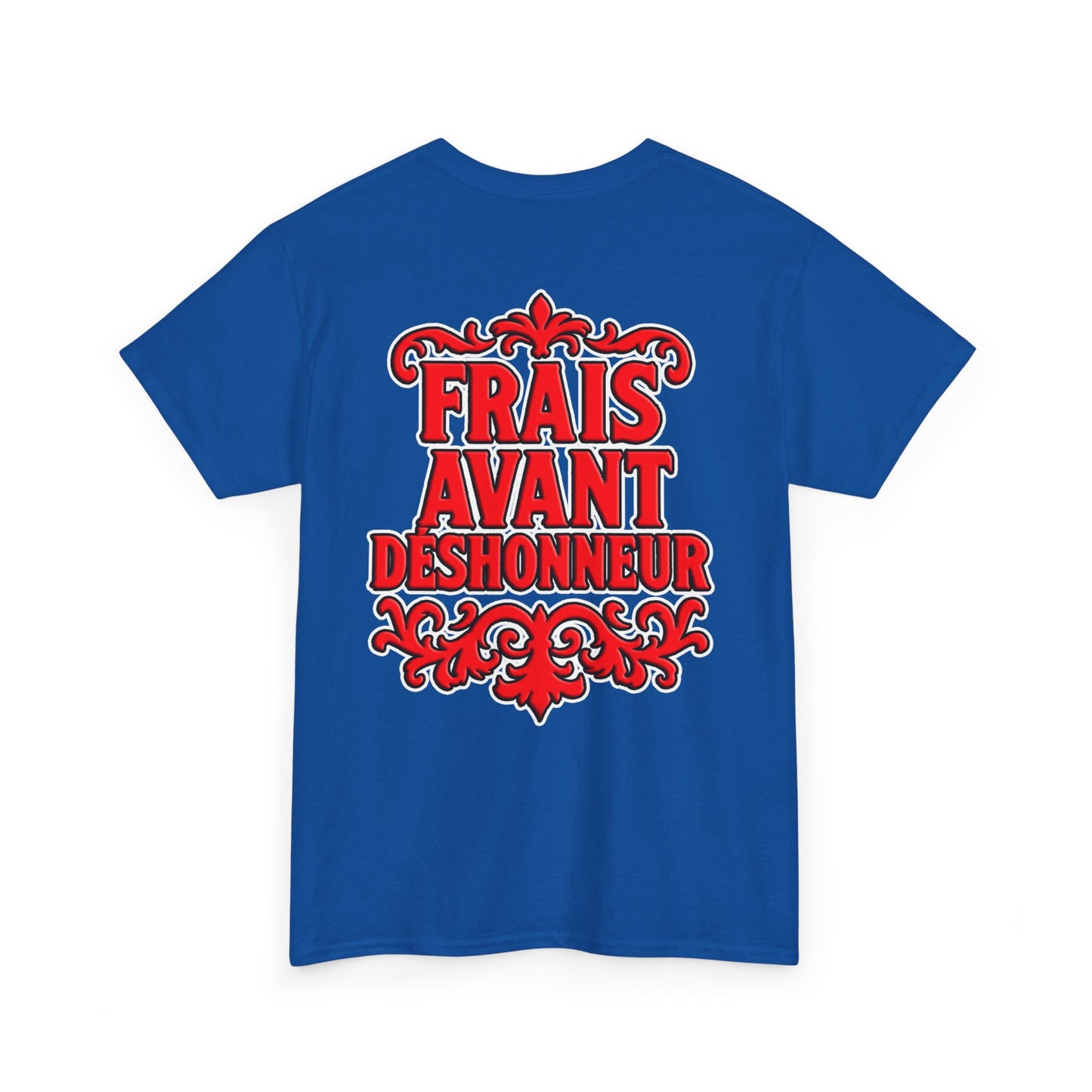 T-Shirt — "Frais Avant Déshonneur" FAD Crest Graphic Tee