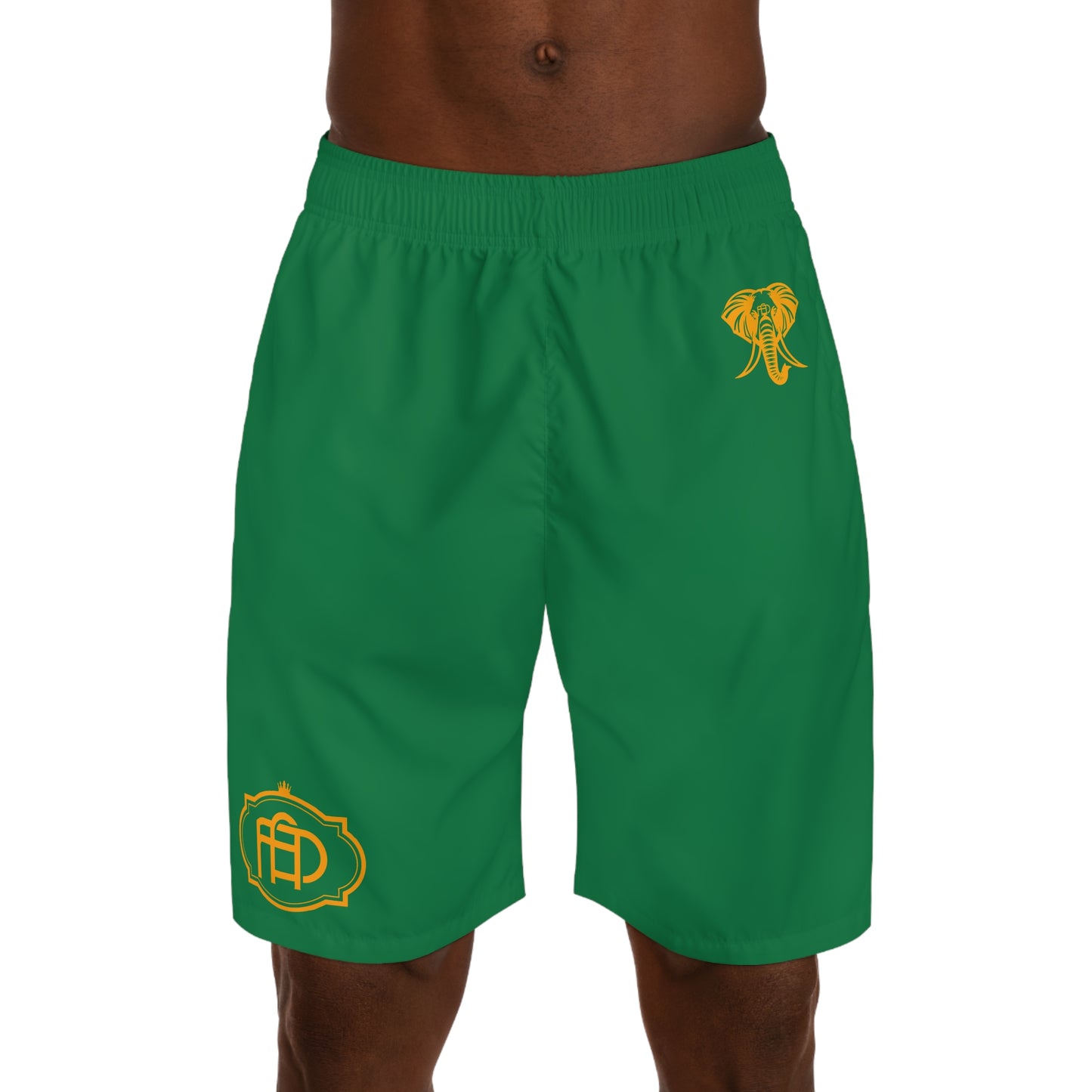 Green & Gold FAD men’s jogger shorts