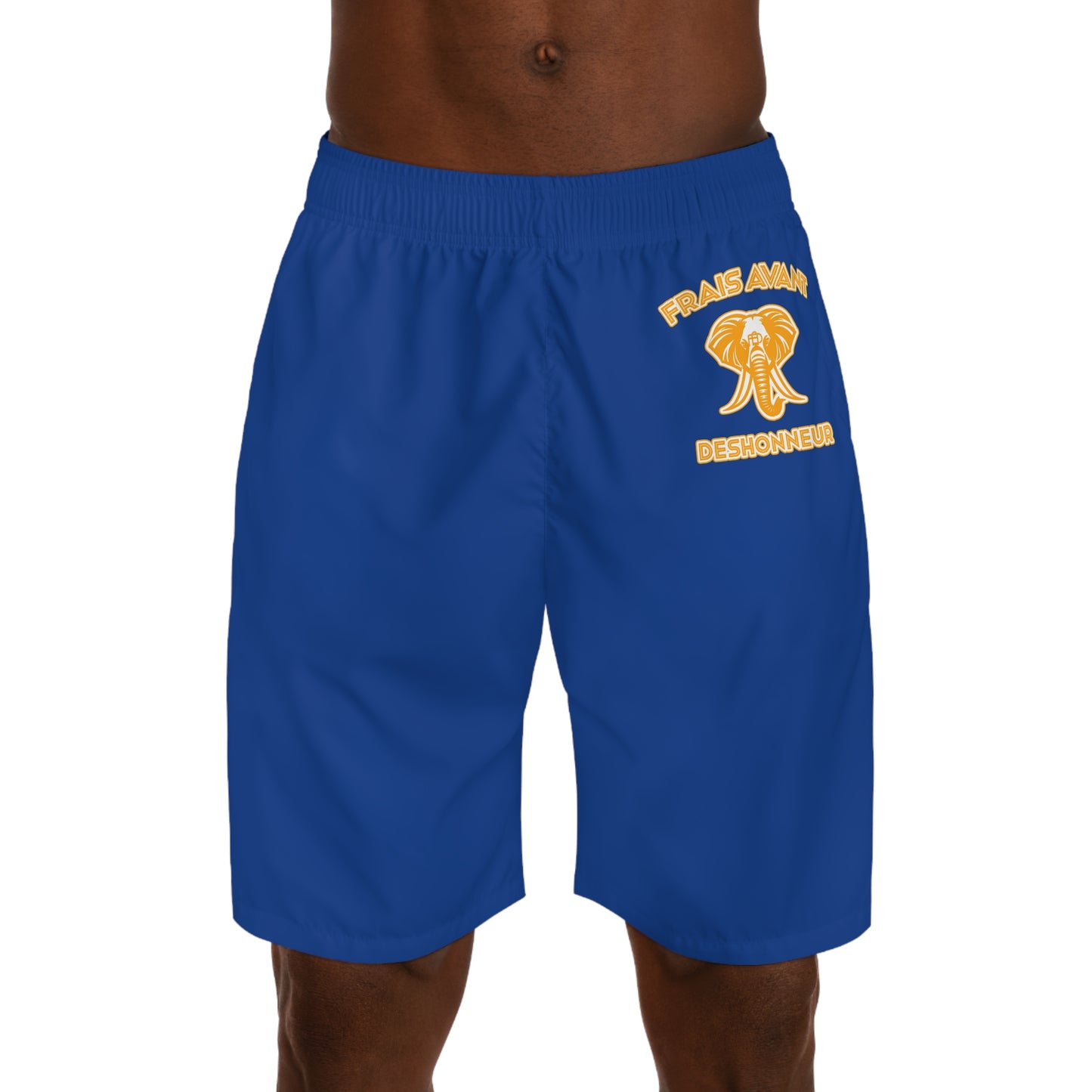 FAD Men's Jogger Shorts (Royal Blue & Gold)