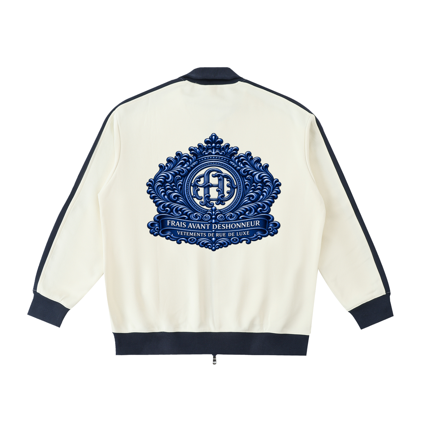 Contrast Trim Stand Collar Jacket