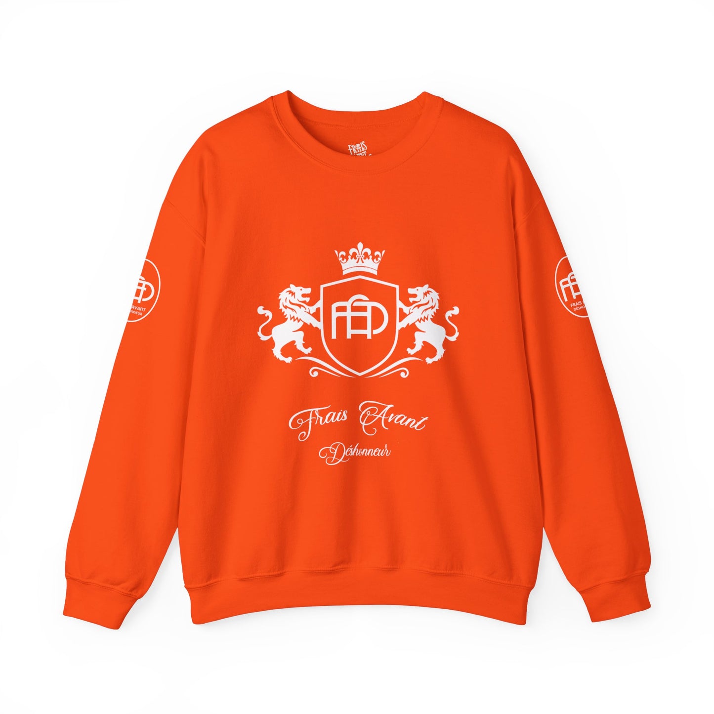 Orange FAD “Royalty” crewneck sweatshirt