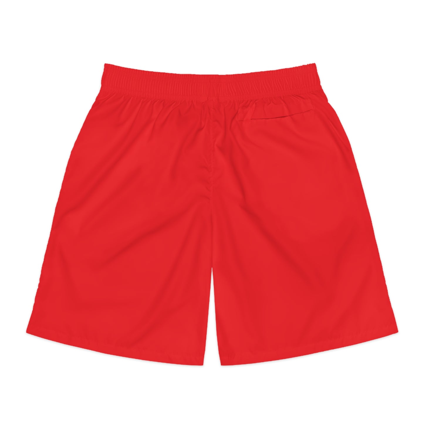 Red FAD men’s jogger shorts