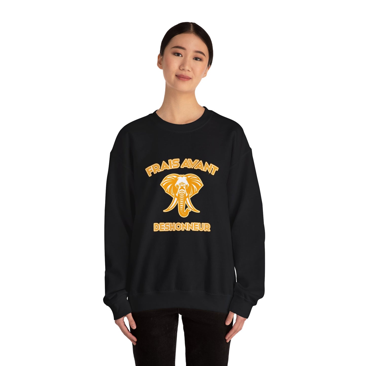 FAD “L’éléphant dans la pièce” crewneck sweatshirt (Gold logo)