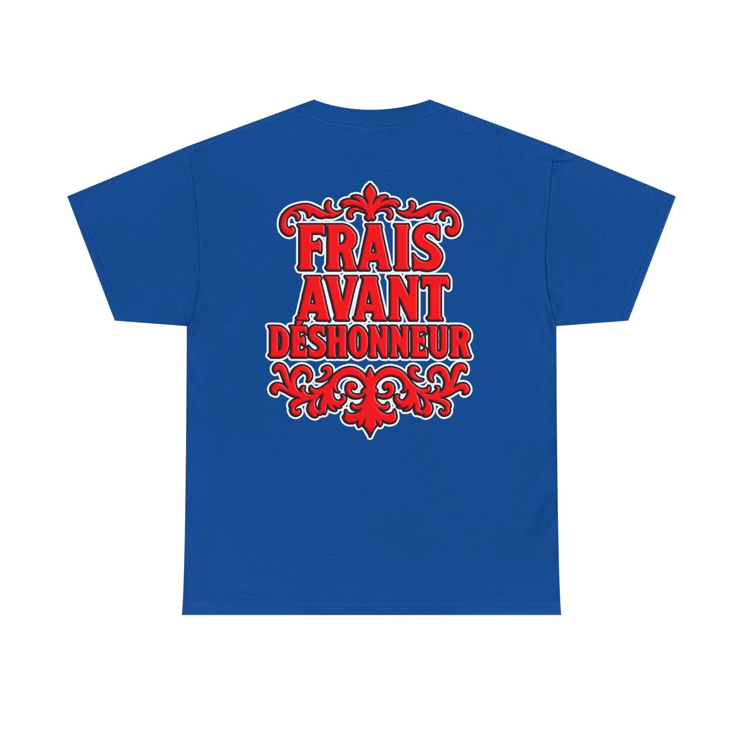 T-Shirt — "Frais Avant Déshonneur" FAD Crest Graphic Tee