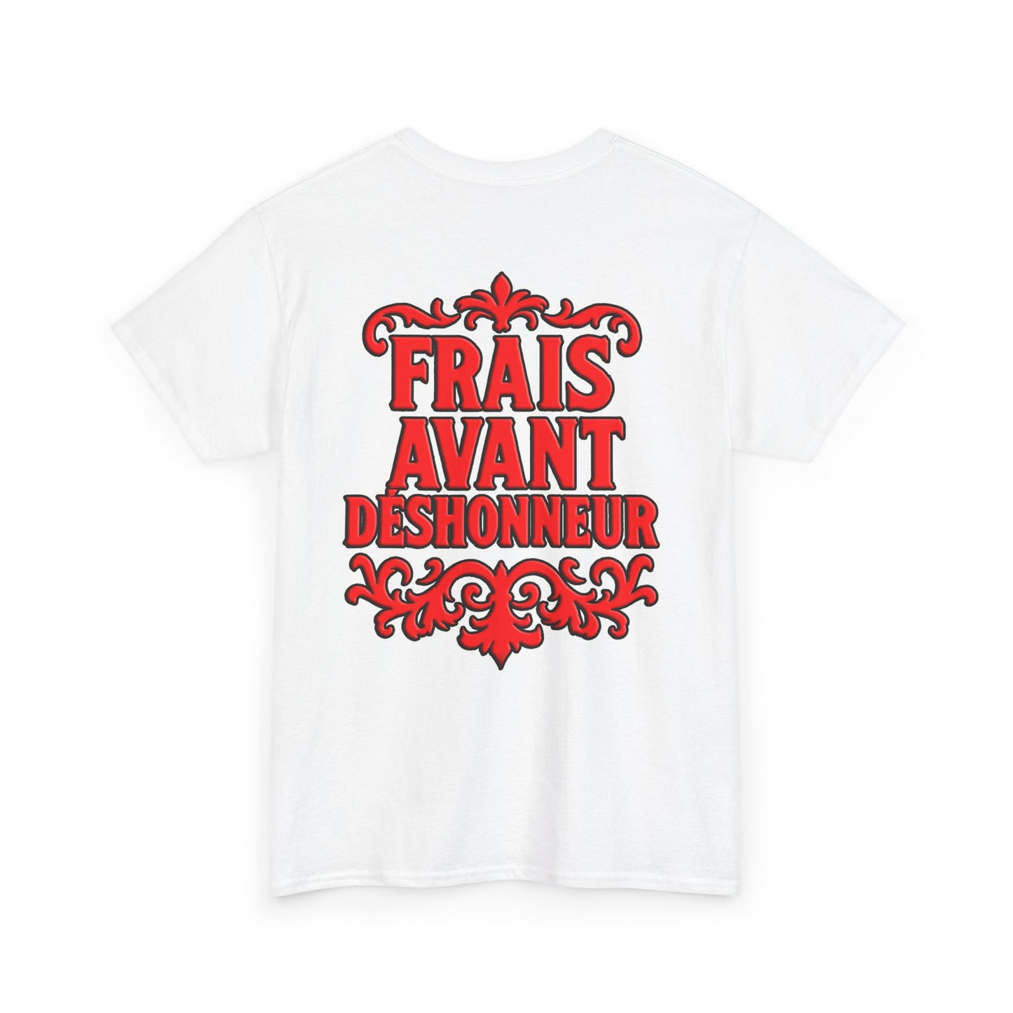 T-Shirt — "Frais Avant Déshonneur" FAD Crest Graphic Tee
