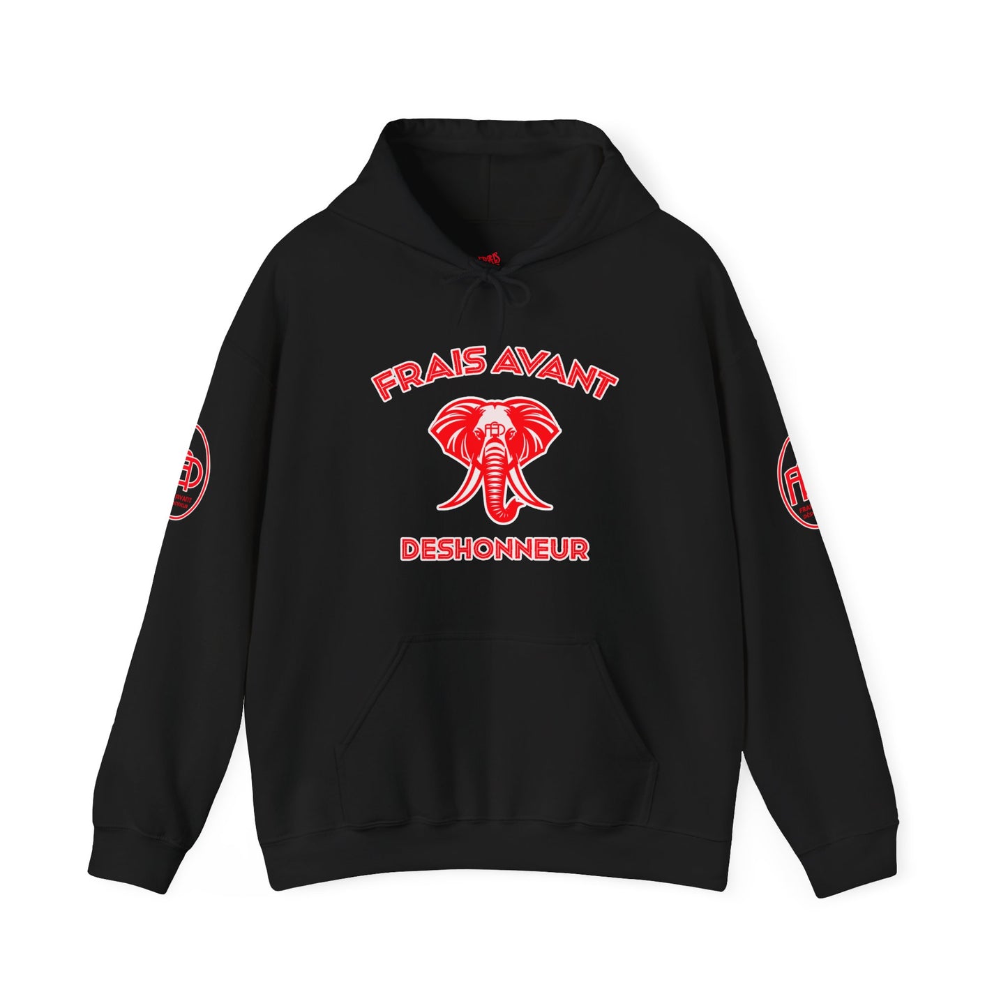 Frais Avant Déshonneur “L’éléphant dans la pièce” Hoody(Black&Red)