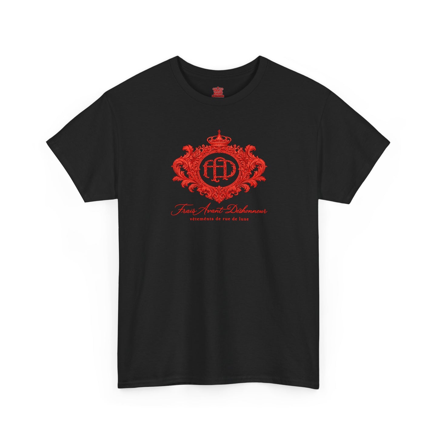 T-Shirt — "Frais Avant Déshonneur" FAD Crest Graphic Tee