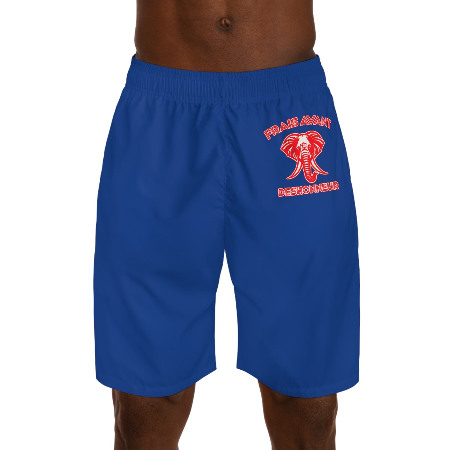 Frais Avant Déshonneur Men's Jogger Shorts (Royal Blue&Red)