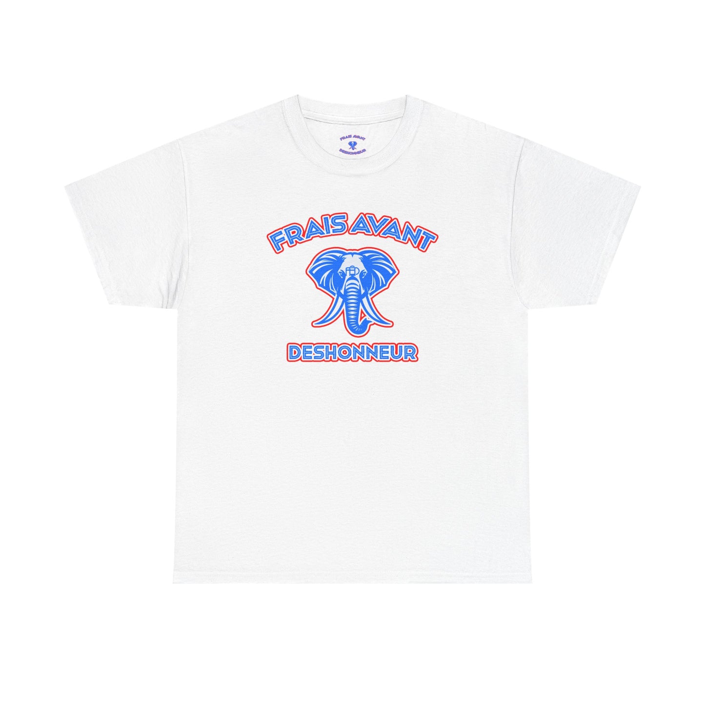 Frais Avant Déshonneur “L’éléphant dans la pièce” Tee (Red,white,blue)
