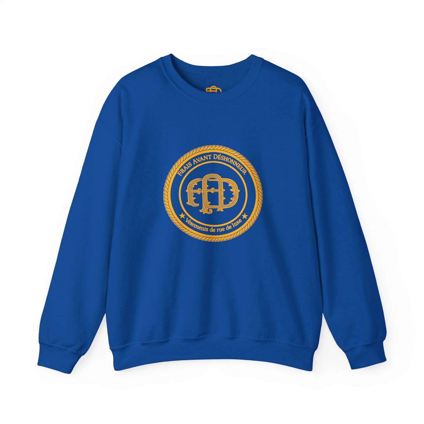Gold Elephant Emblem Unisex Crewneck Sweatshirt, Cozy Gift, Casual Wear, Animal Lover Gift, Unique Fashion
