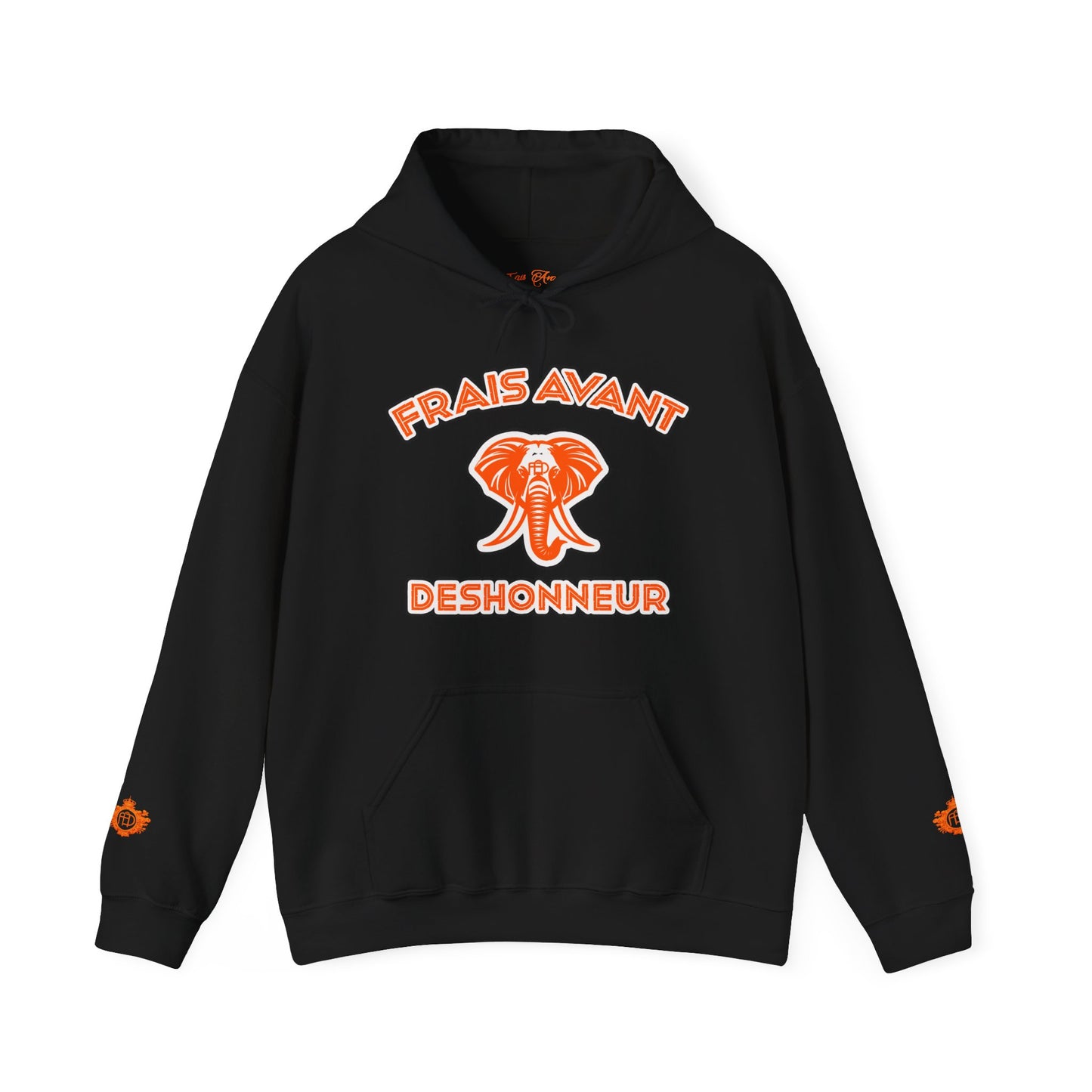 “L’éléphant dans la pièce” hoodie by Frais Avant Déshonneur