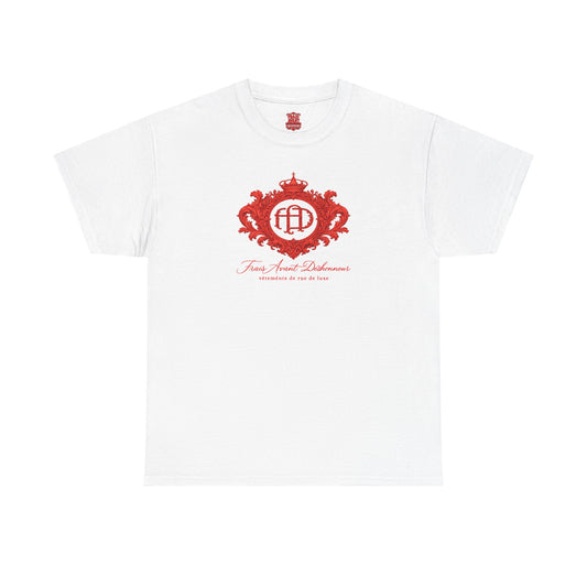 T-Shirt — "Frais Avant Déshonneur" FAD Crest Graphic Tee