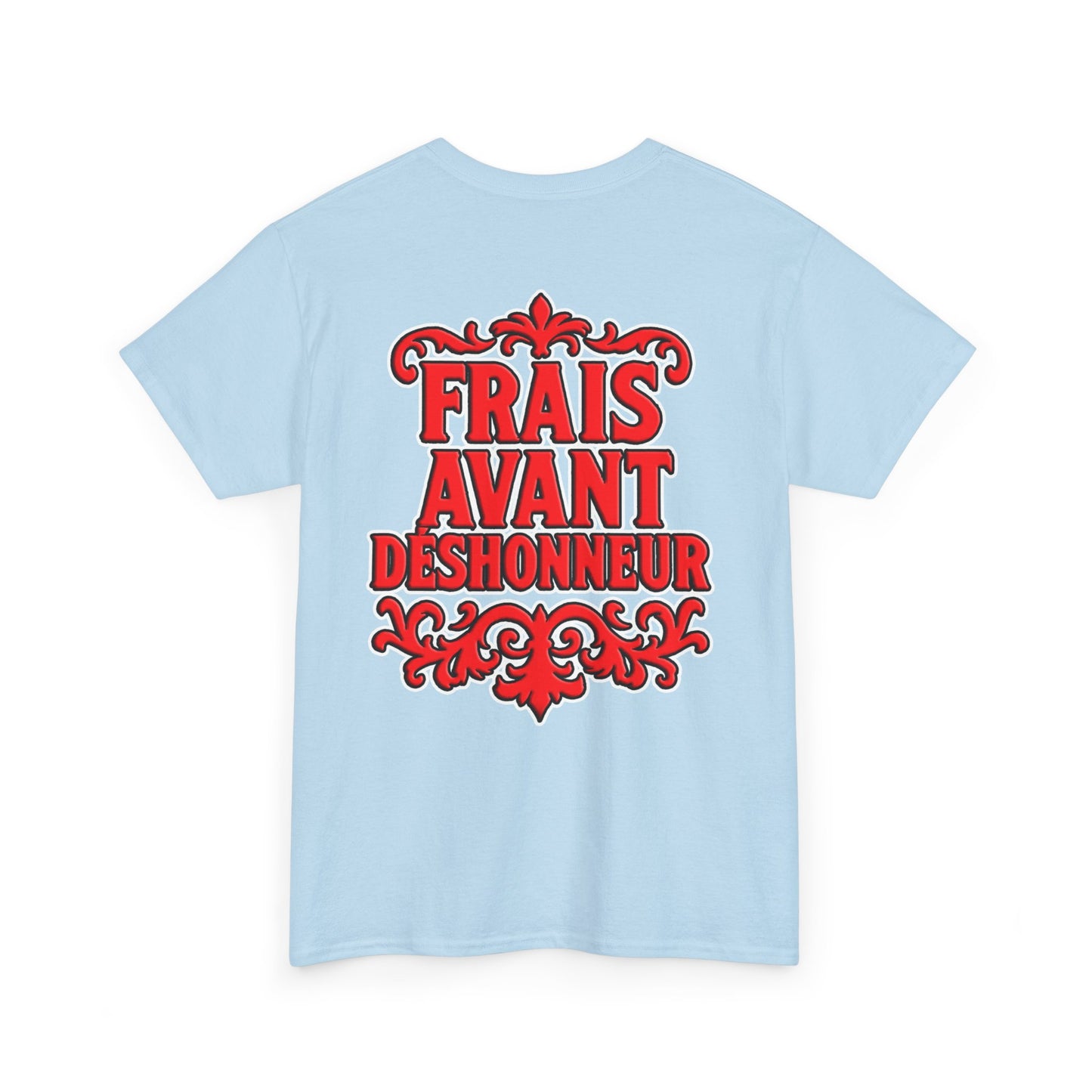 T-Shirt — "Frais Avant Déshonneur" FAD Crest Graphic Tee