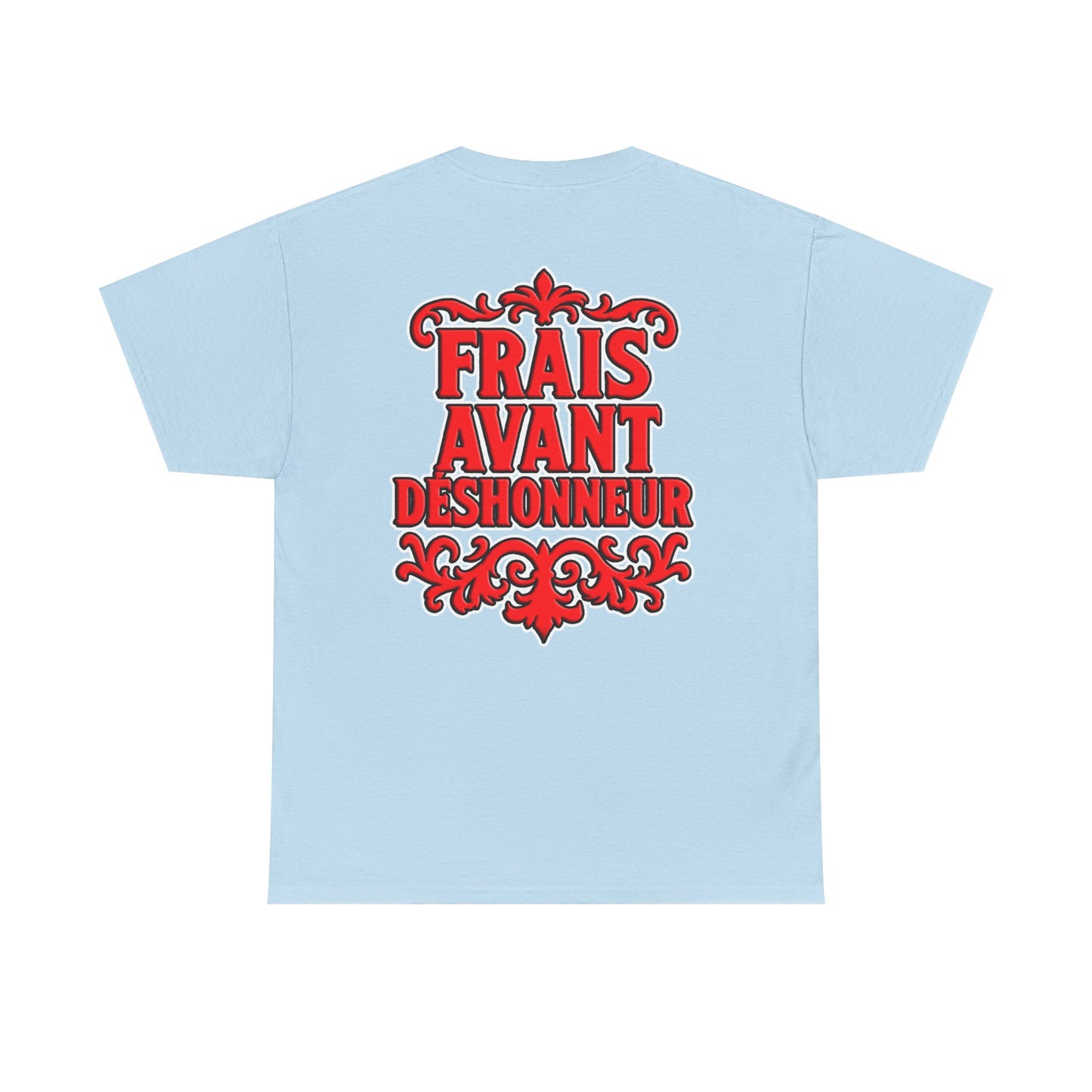 T-Shirt — "Frais Avant Déshonneur" FAD Crest Graphic Tee