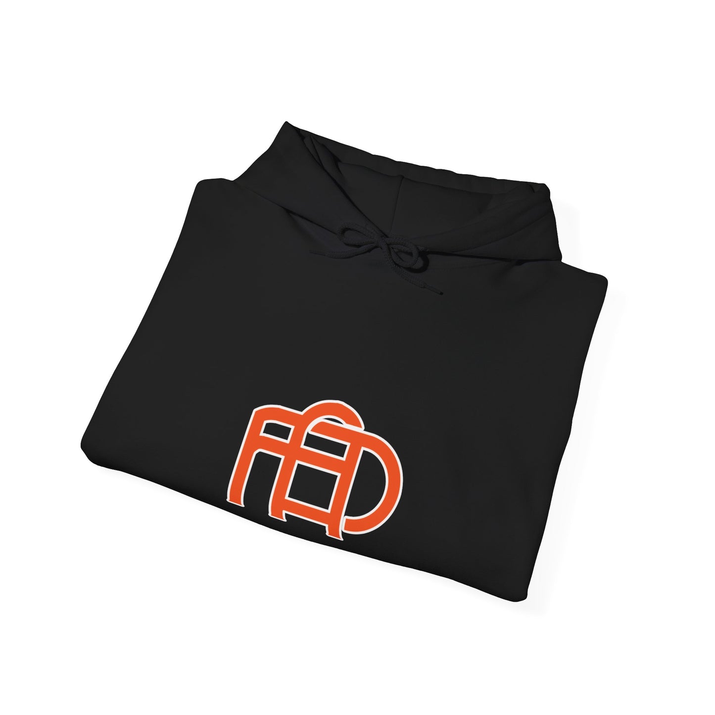 Black & Orange FAD logo hoodie