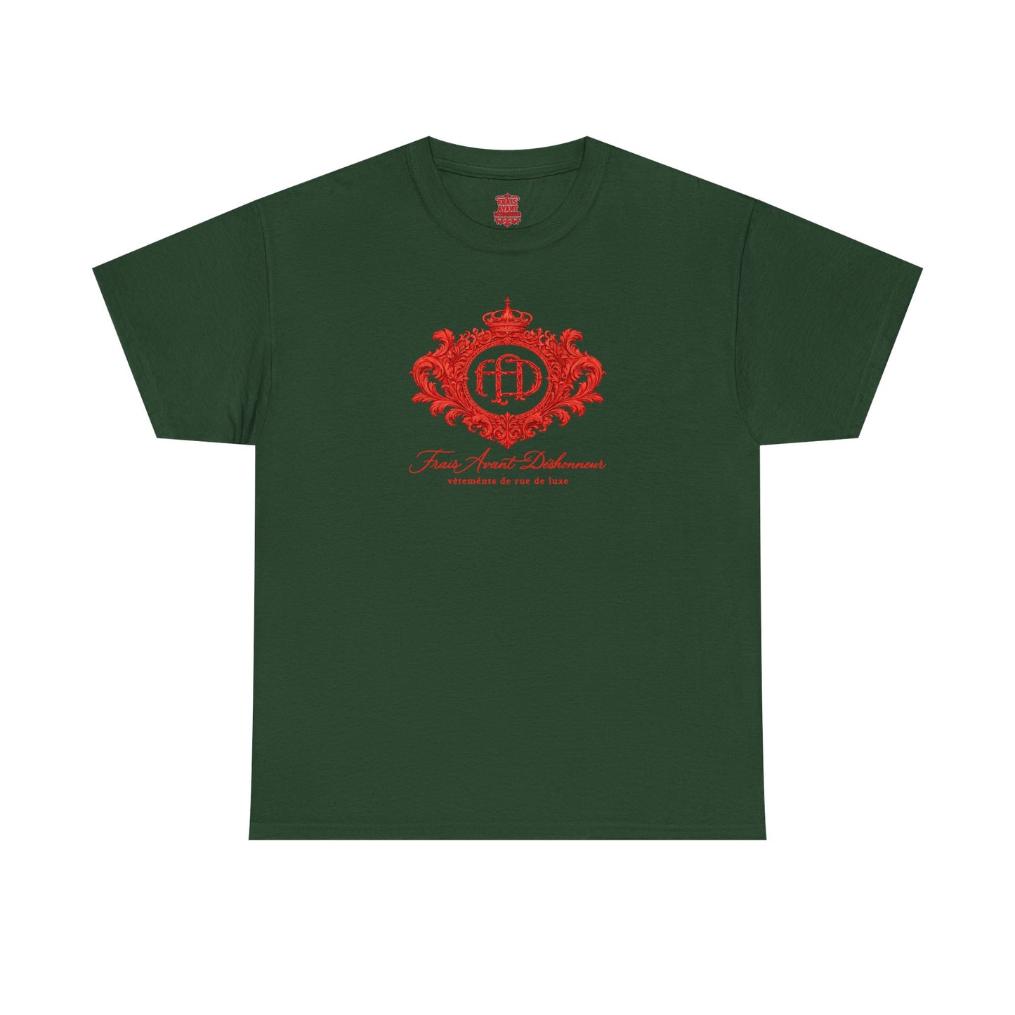 T-Shirt — "Frais Avant Déshonneur" FAD Crest Graphic Tee
