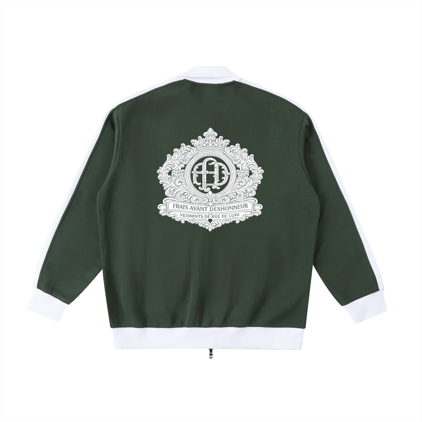 Contrast Trim Stand Collar Jacket
