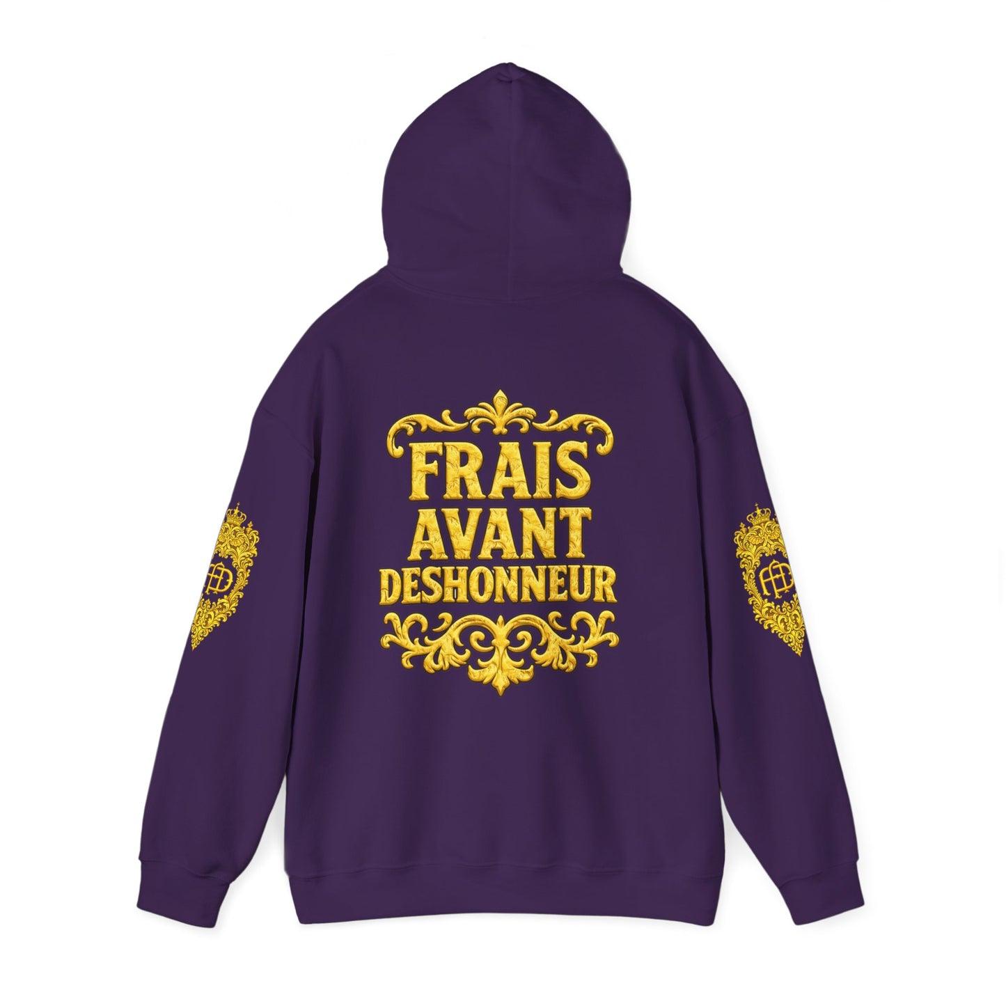 “Frais Avant Deshonneur” FAD Gold Crest Graphic Hoodie