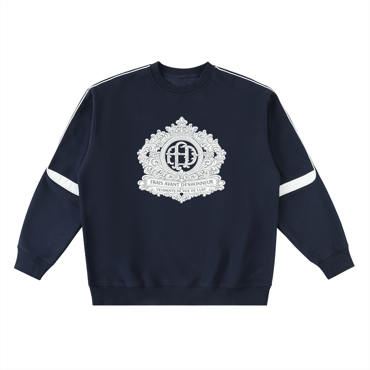 Oversized Crewneck Taped Sweatshirt