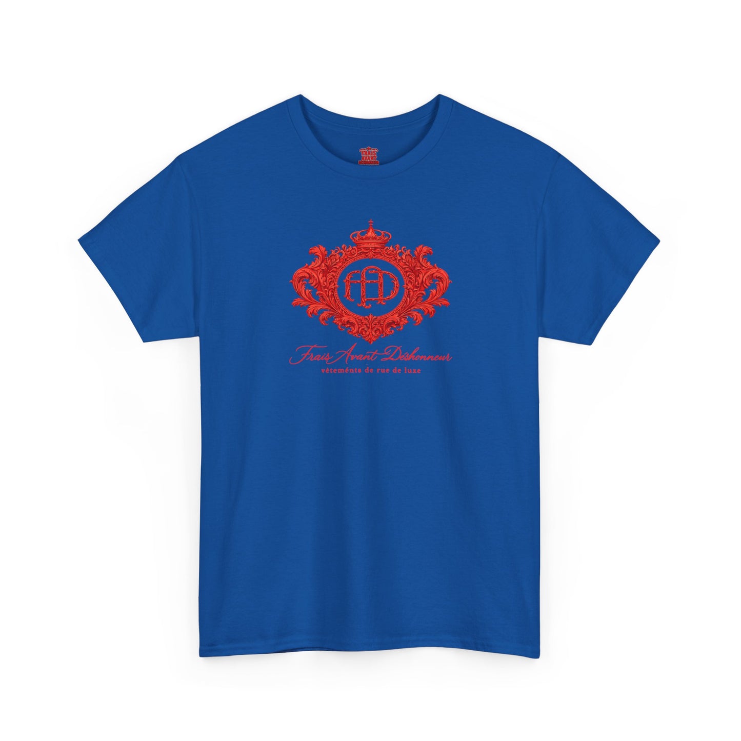 T-Shirt — "Frais Avant Déshonneur" FAD Crest Graphic Tee