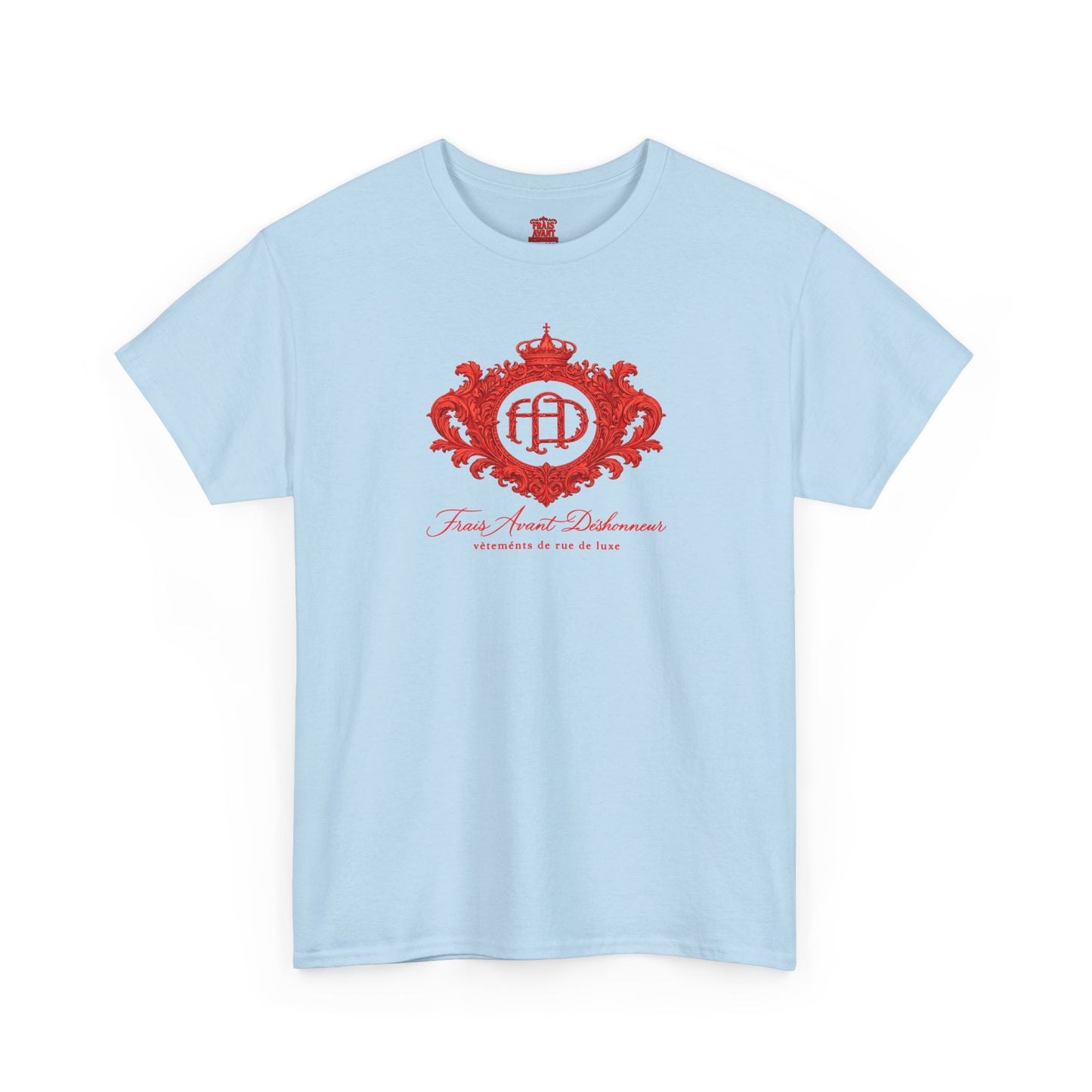 T-Shirt — "Frais Avant Déshonneur" FAD Crest Graphic Tee