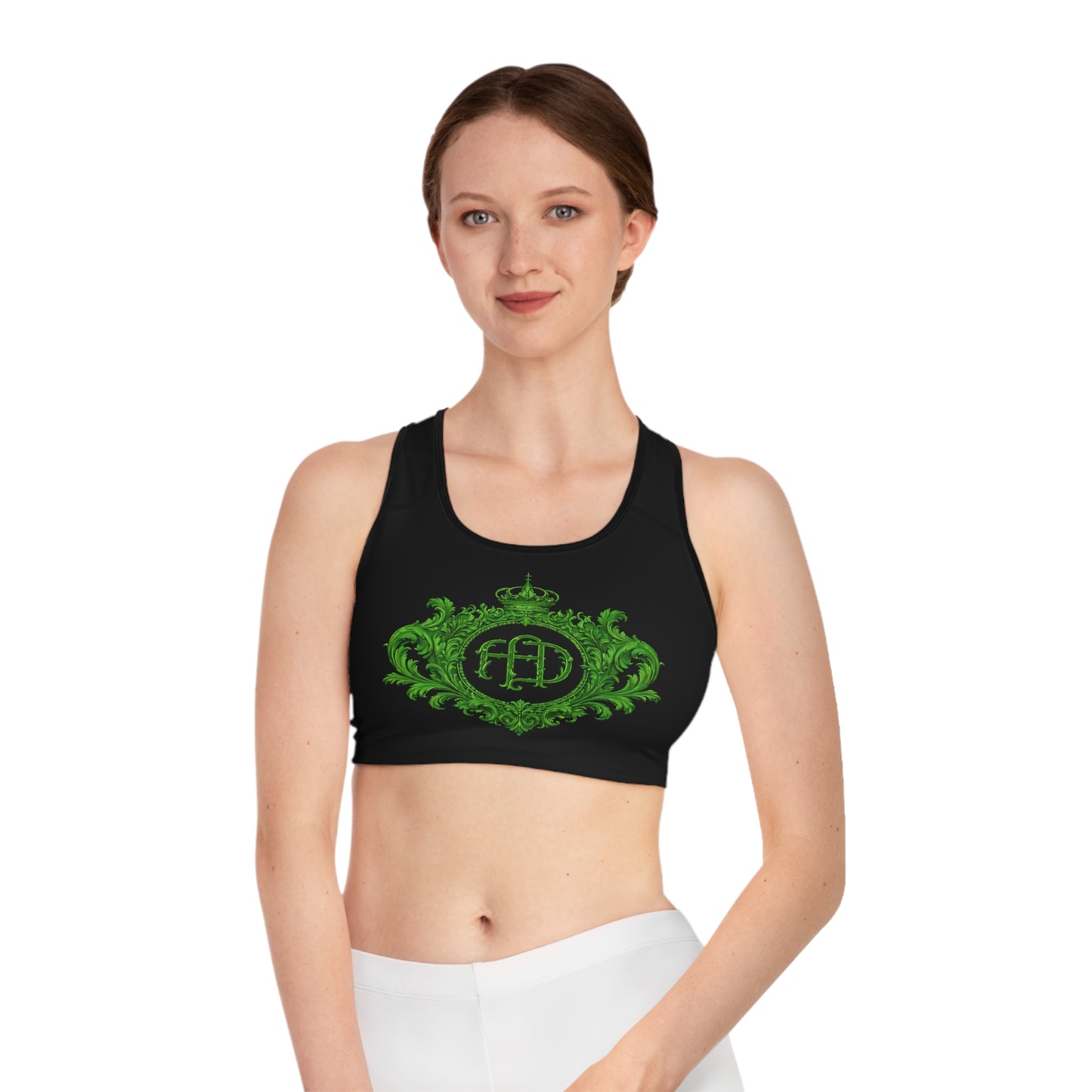 FAD Women's Baby Tee(Green Print)