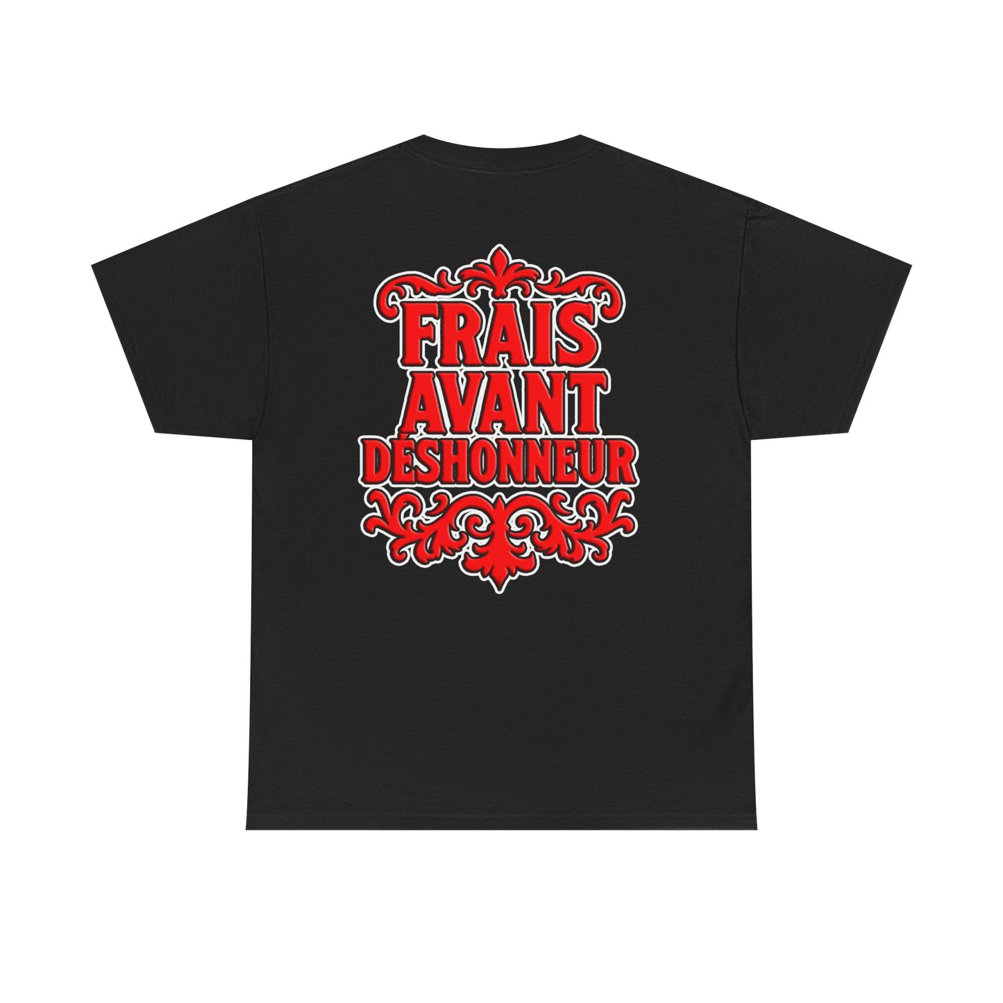 T-Shirt — "Frais Avant Déshonneur" FAD Crest Graphic Tee
