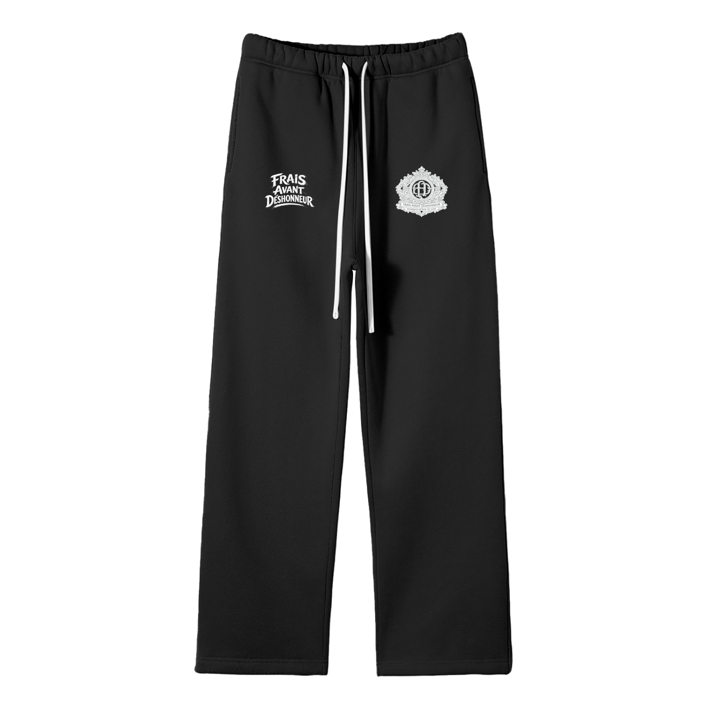 Unisex Solid Color Fleece Straight Leg Pants