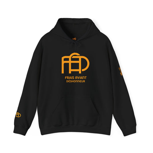 Black & Gold FAD mono hoodie