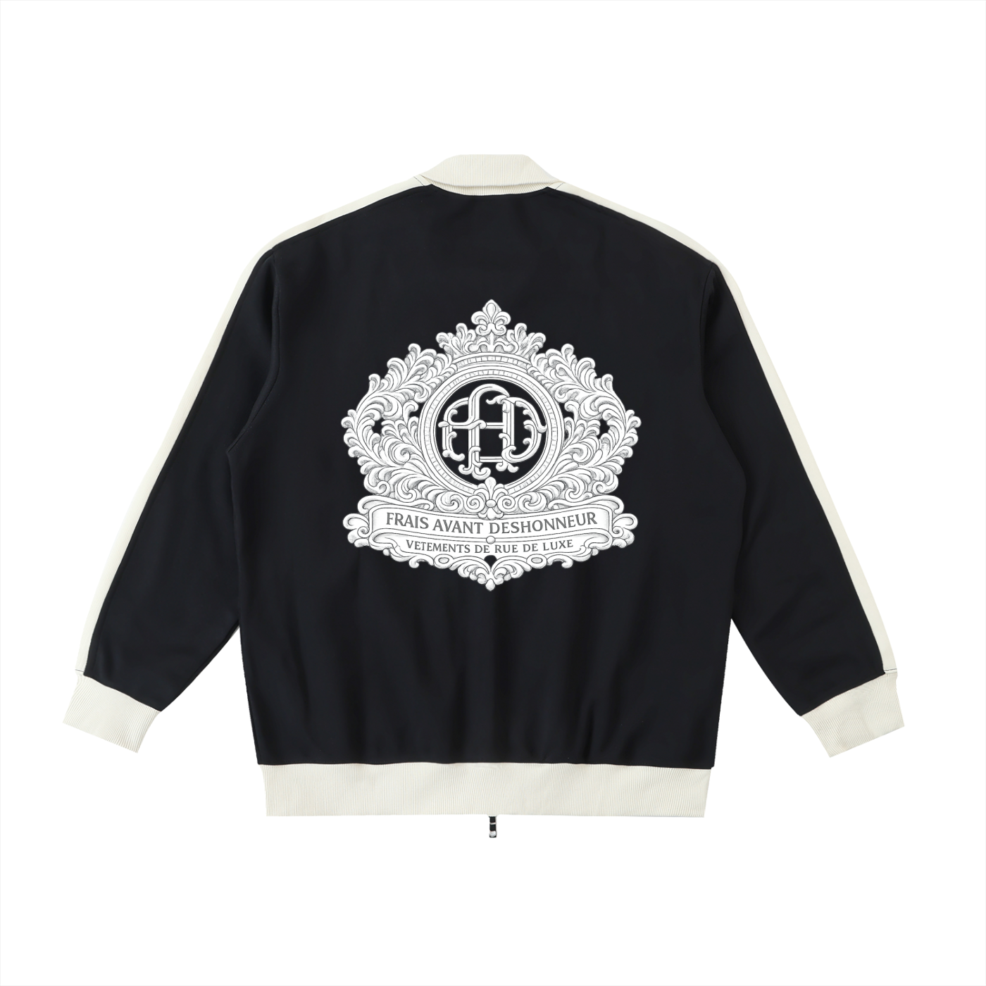 Contrast Trim Stand Collar Jacket
