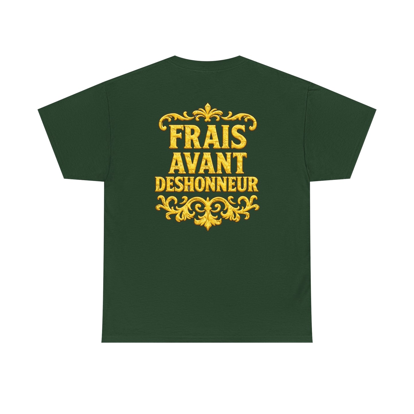 “Frais Avant Déshonneur" FAD Crest Graphic Tee
