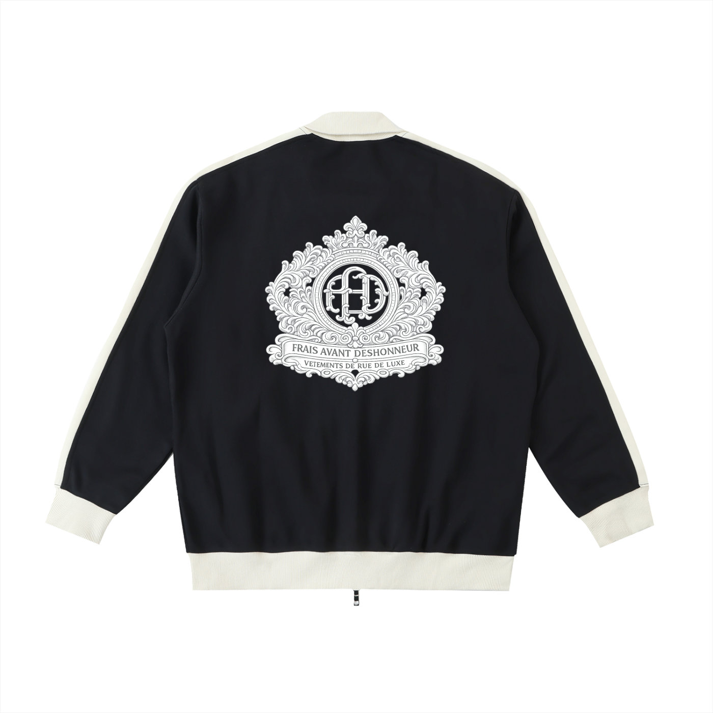 Contrast Trim Stand Collar Jacket