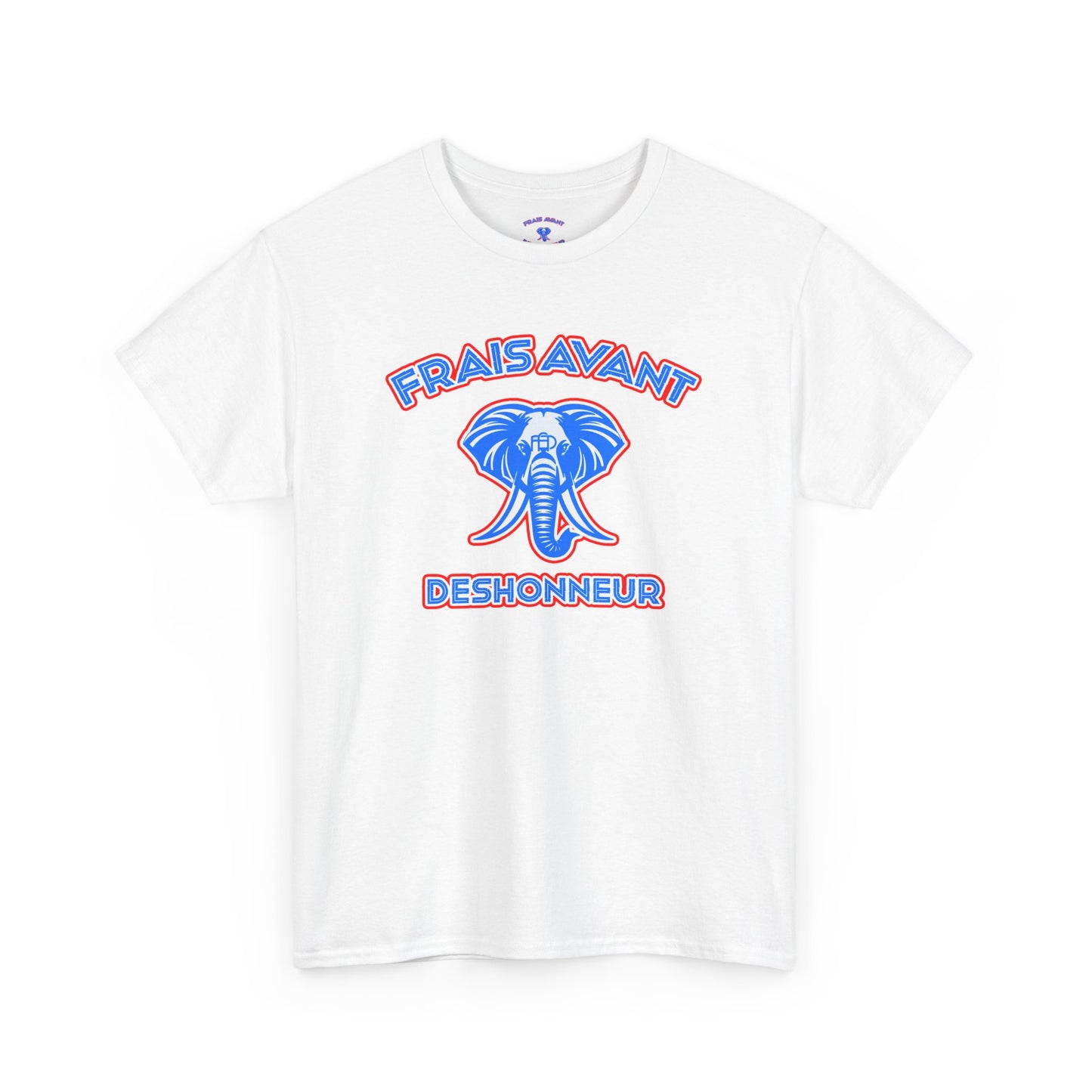 Frais Avant Déshonneur “L’éléphant dans la pièce” Tee (Red,white,blue)