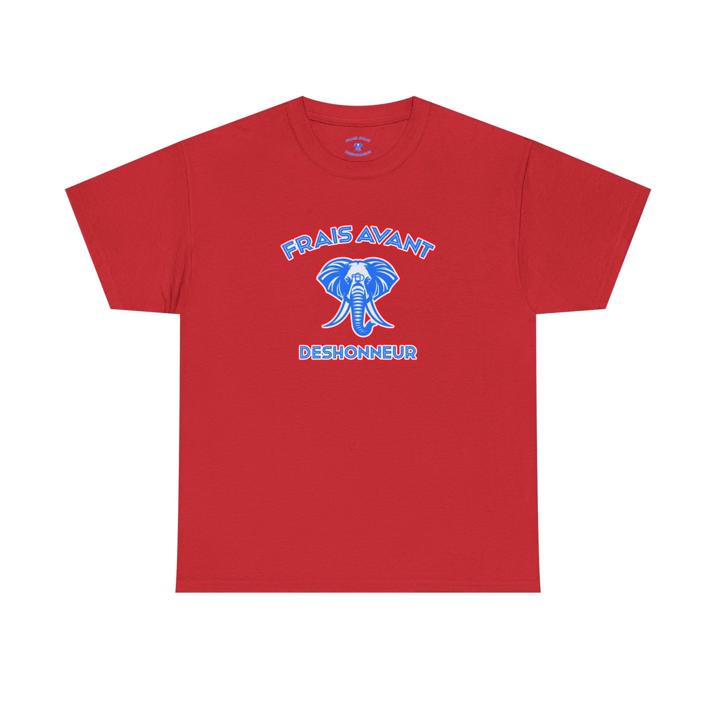 Frais Avant Déshonneur “L’éléphant dans la pièce” Tee (Red,white,blue)