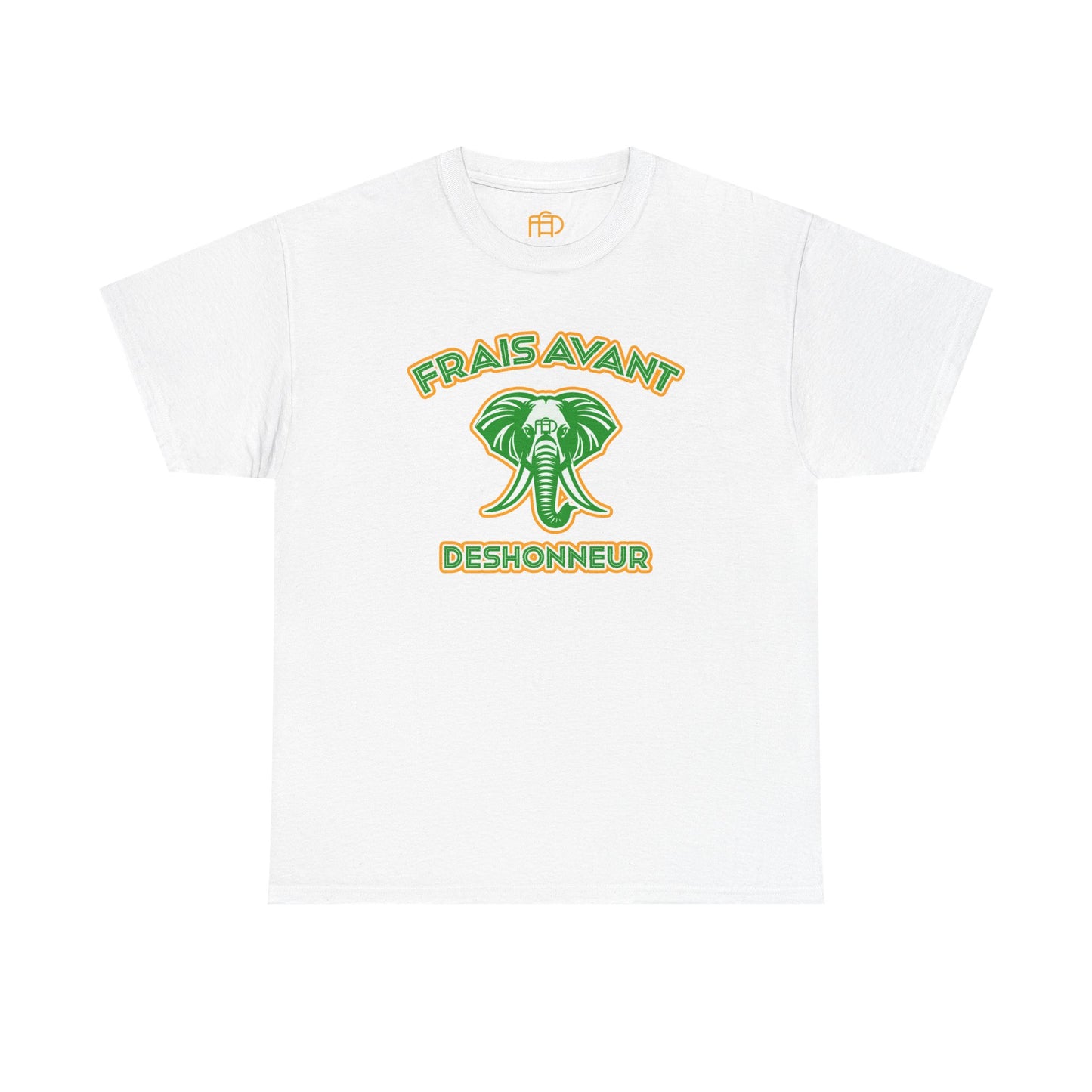 Frais Avant Déshonneur “L’éléphant dans la pièce” Tee (Green&Gold)