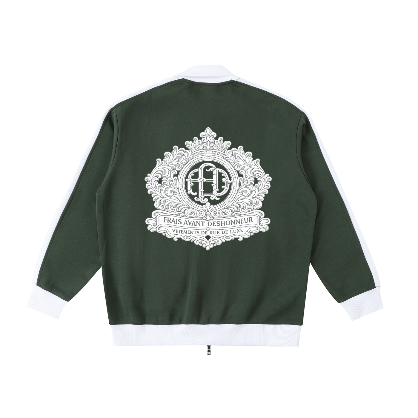 Contrast Trim Stand Collar Jacket