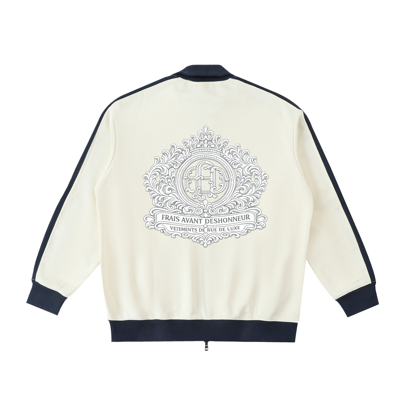 Contrast Trim Stand Collar Jacket
