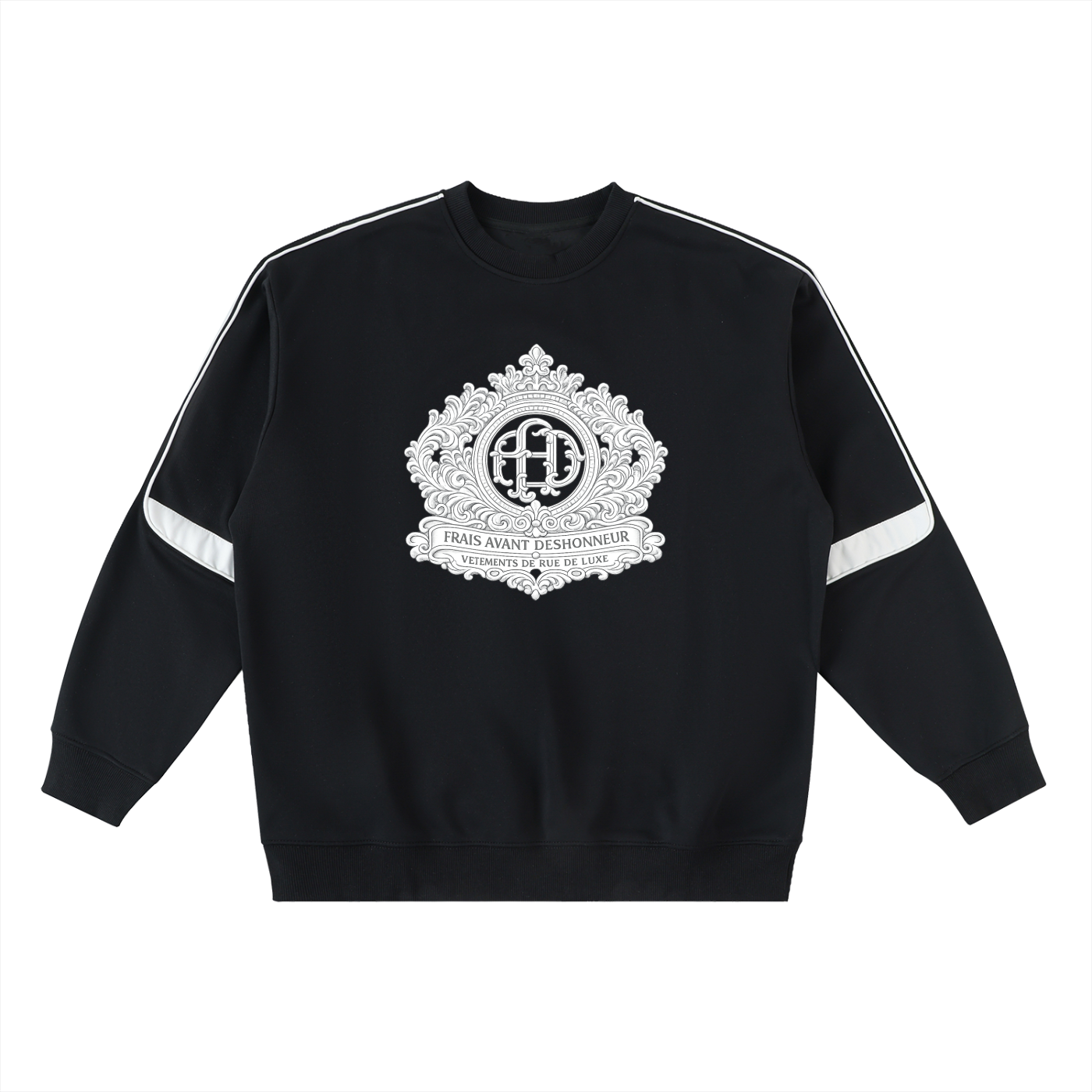 Oversized Crewneck Taped Sweatshirt